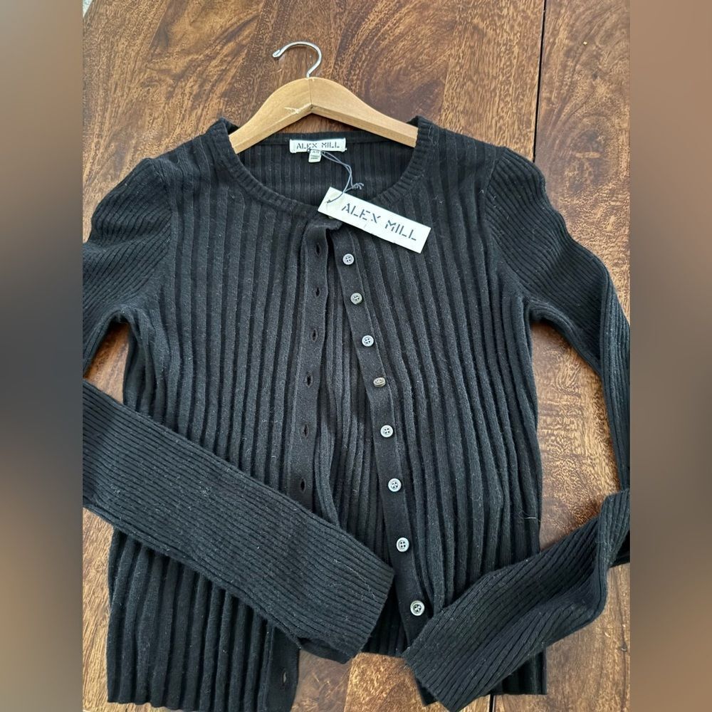 Alex Mill Kristin Ribbed Cardigan - Picture 5 of 5
